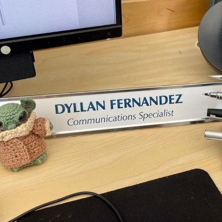 Dyllan Christopher now works as a communication specialist.